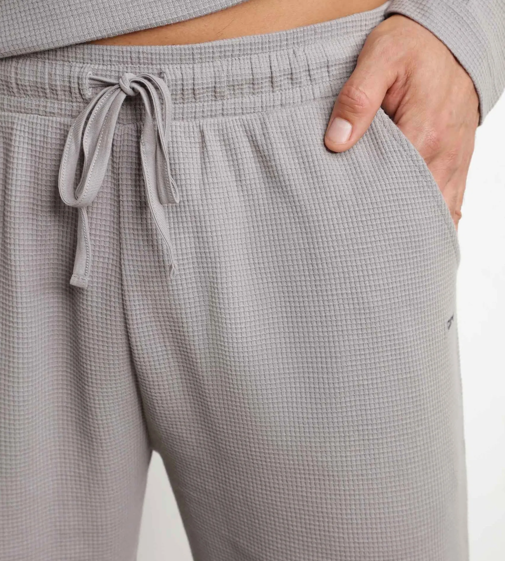 Ensemble pyjama pantalon col serafino en jersey Gris Dim Nightwear