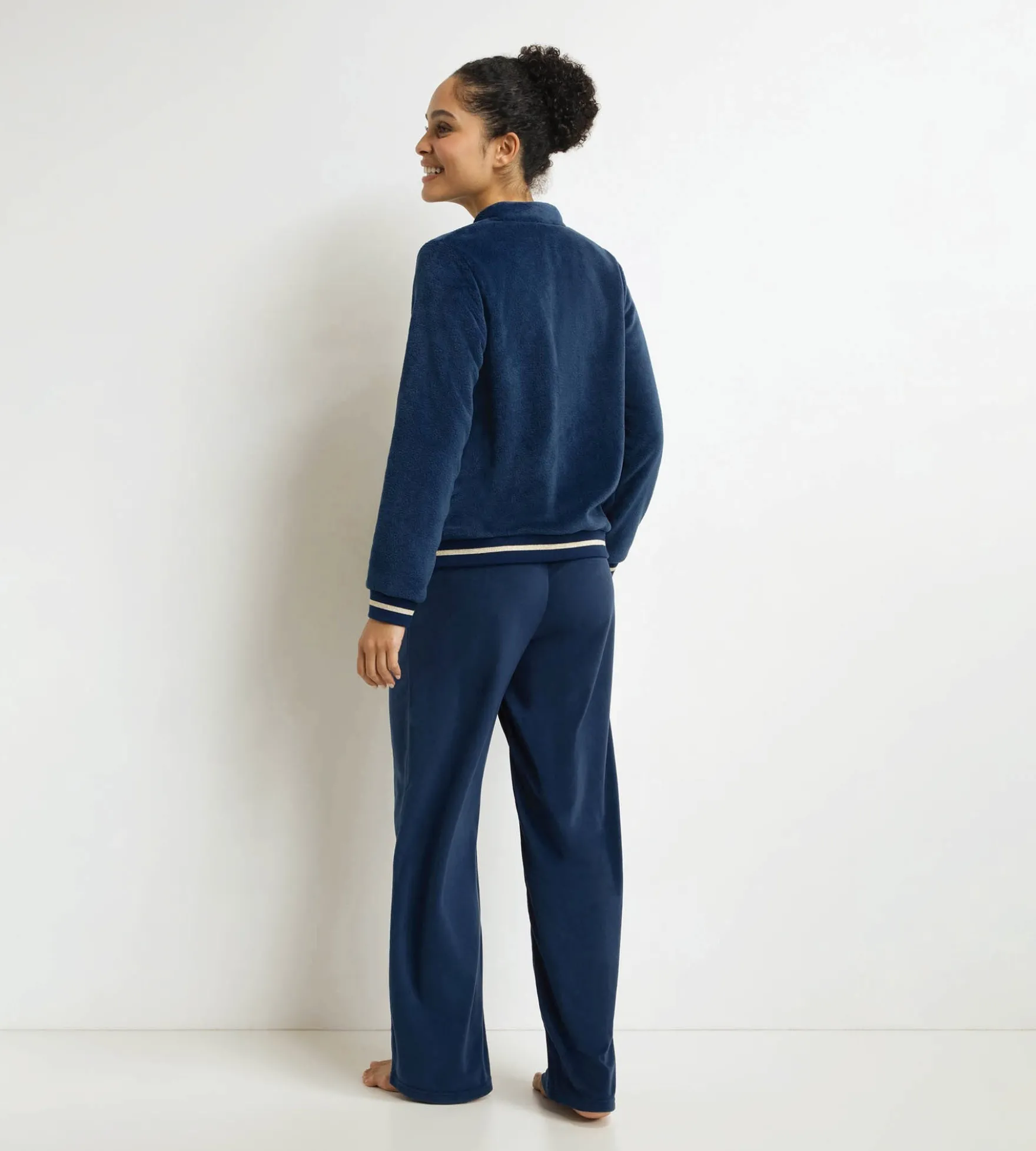 Ensemble pyjama pantalon femme Bleu Minuit Dim