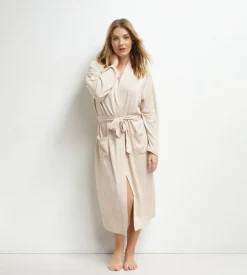 Gilet long femme en maille tricotée Sable Dim Chillness