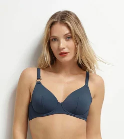 Haut de maillot de bain à armatures Bleu Dim Swimwear Silhouette