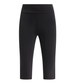 Legging court femme en microfibre noire Dim Comfywear