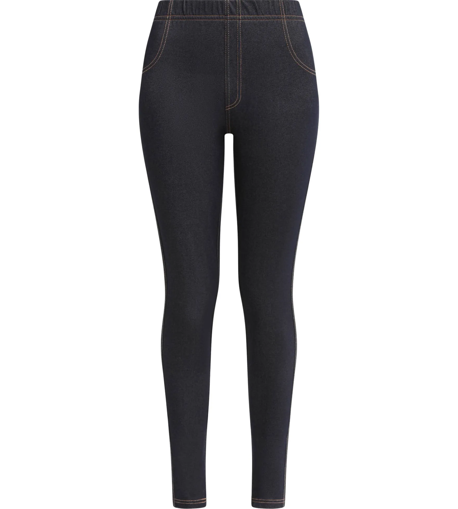 Legging femme effet jean Bleu Marine avec poches Dim Relax & Go