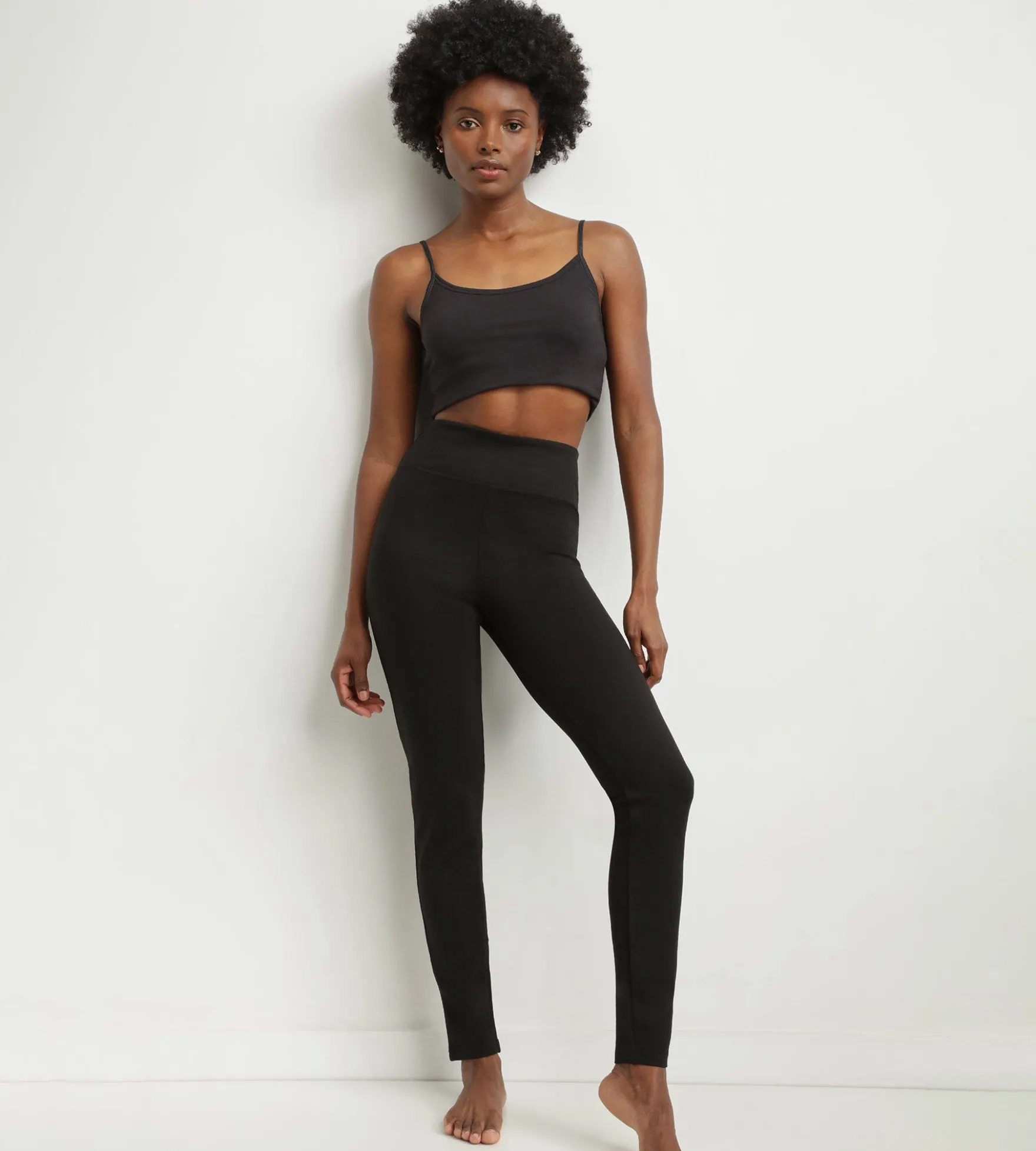 Legging pour femme Noir effet galbant Dim Relax & Go