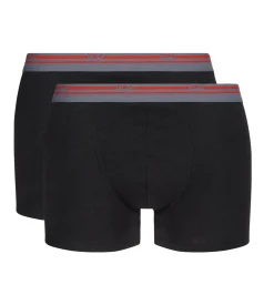 Lot de 2 boxers coton stretch Noir pour homme Daily Colors