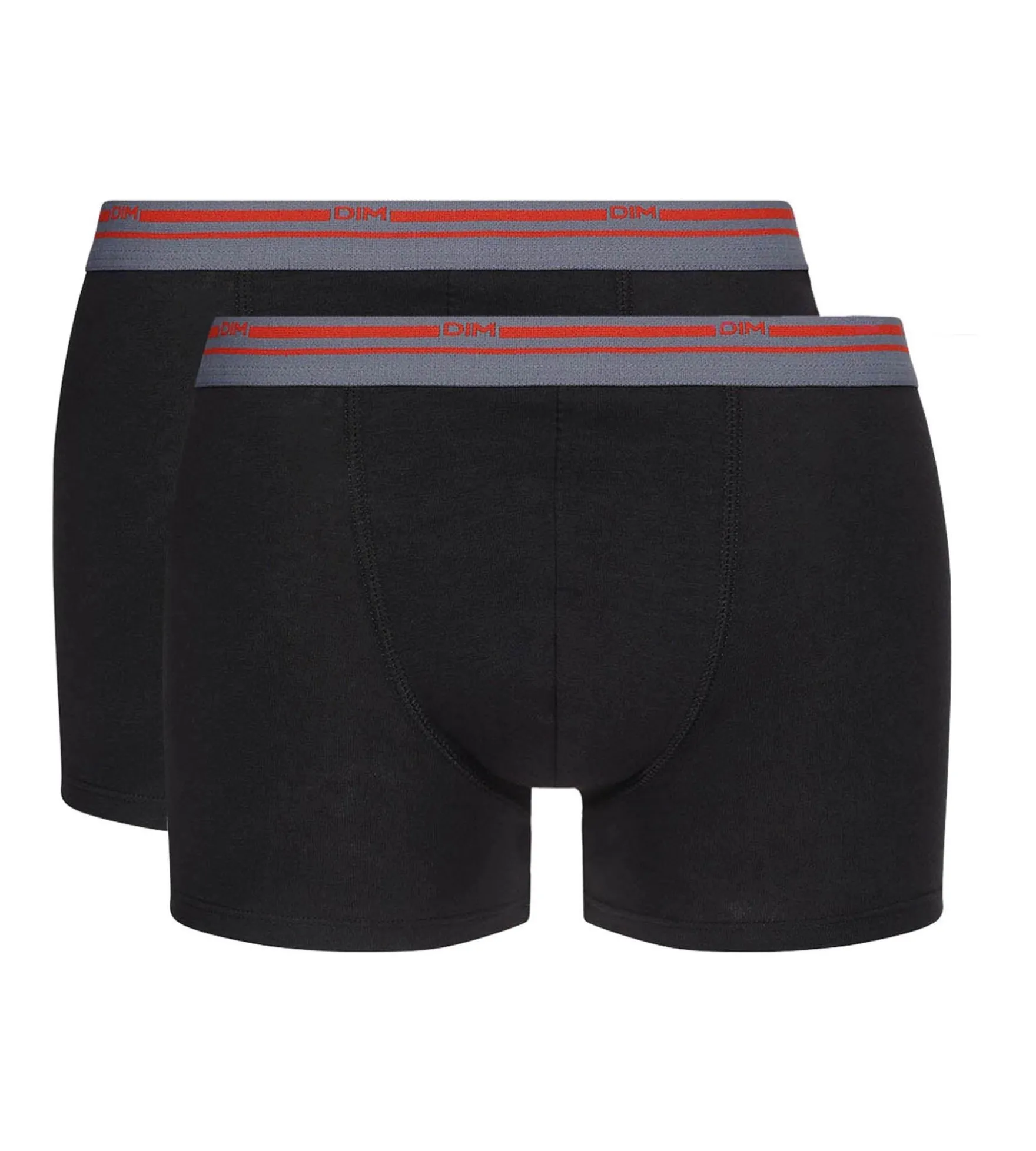 Lot de 2 boxers coton stretch Noir pour homme Daily Colors