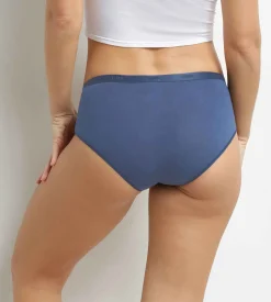 Lot de 3 boxers femme coton stretch Gris Rouge Les Pockets Ecodim