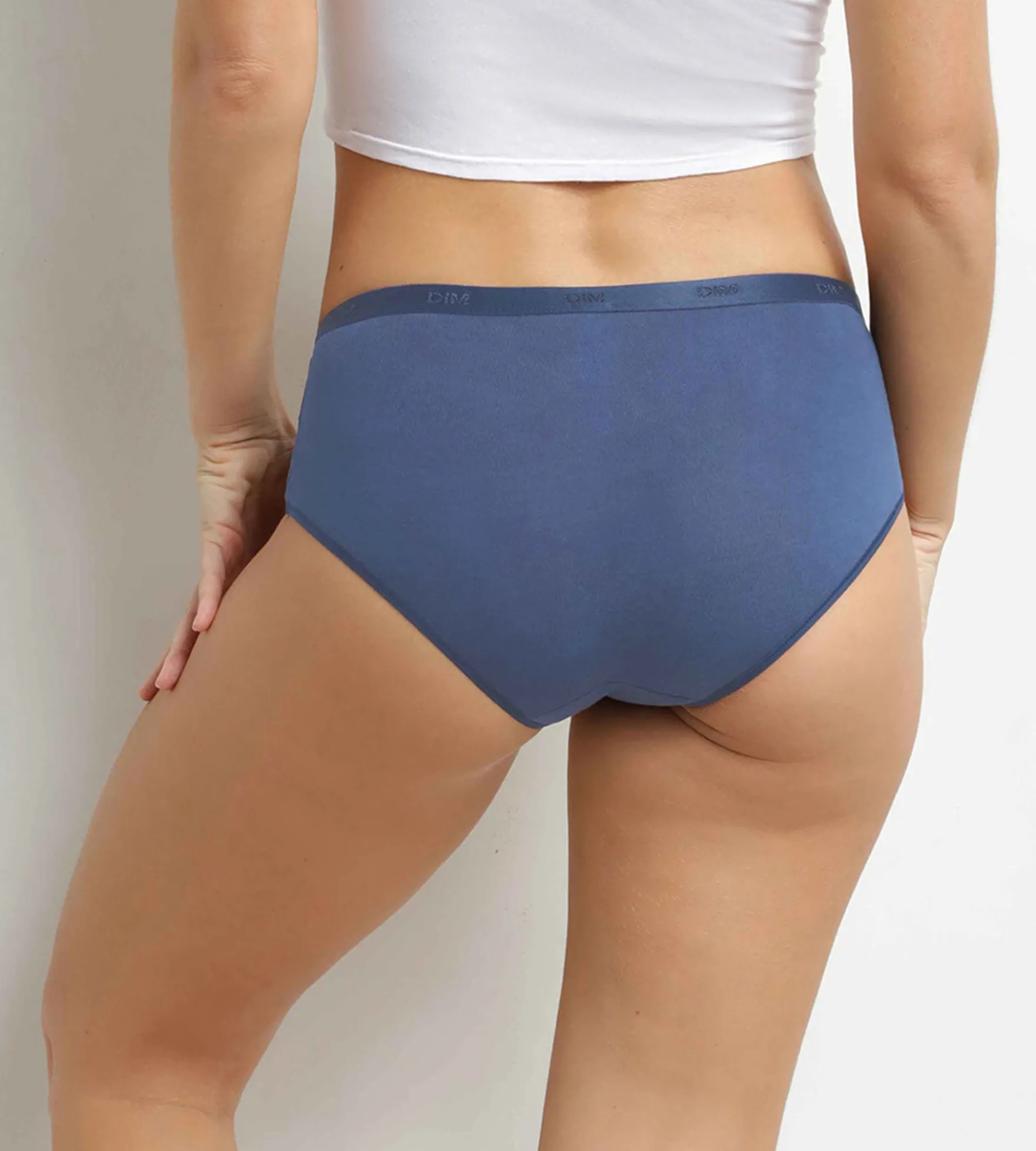 Lot de 3 boxers femme coton stretch Gris Rouge Les Pockets Ecodim