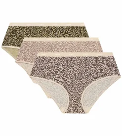 Lot de 3 boxers femme motif leopard Noir Beige Les Pockets