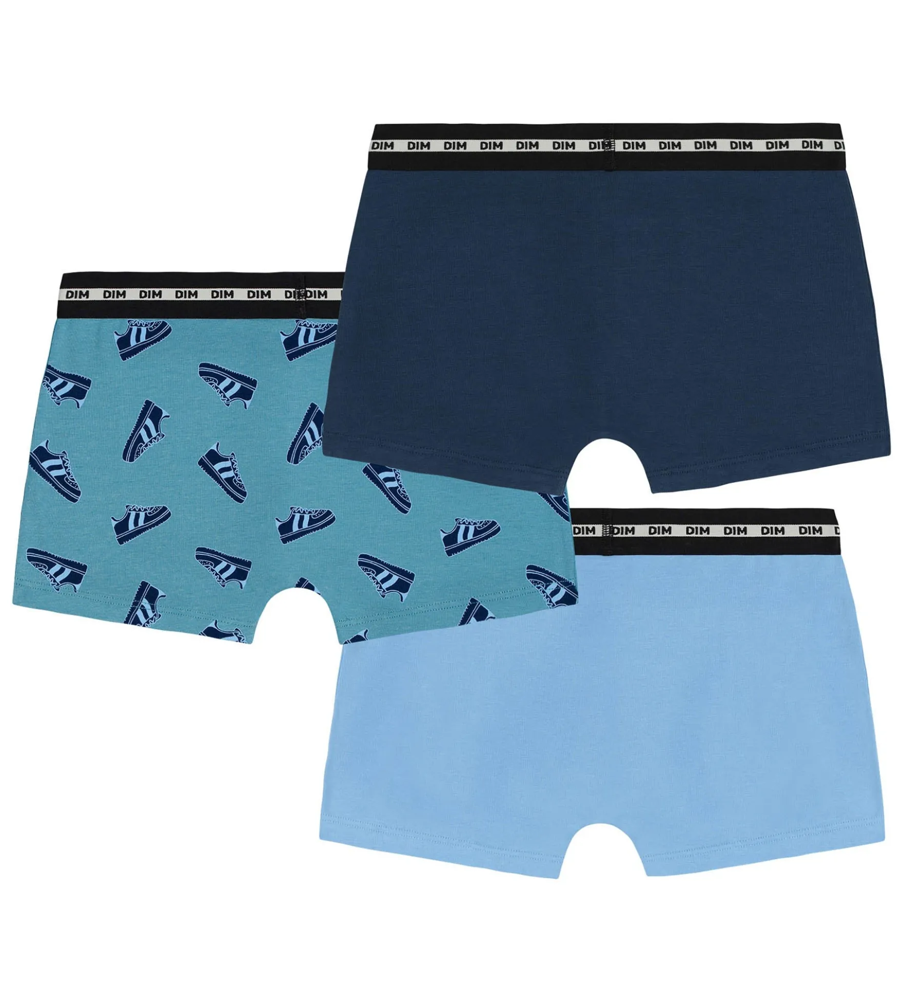 Lot de 3 boxers garçon coton stretch motifs Streetwear EcoDim Mode