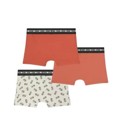 Lot de 3 boxers garçon à motifs Soda Orange Dim Coton Stretch
