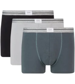 Lot de 3 boxers gris acier noir coton stretch résistant Ultra Resist