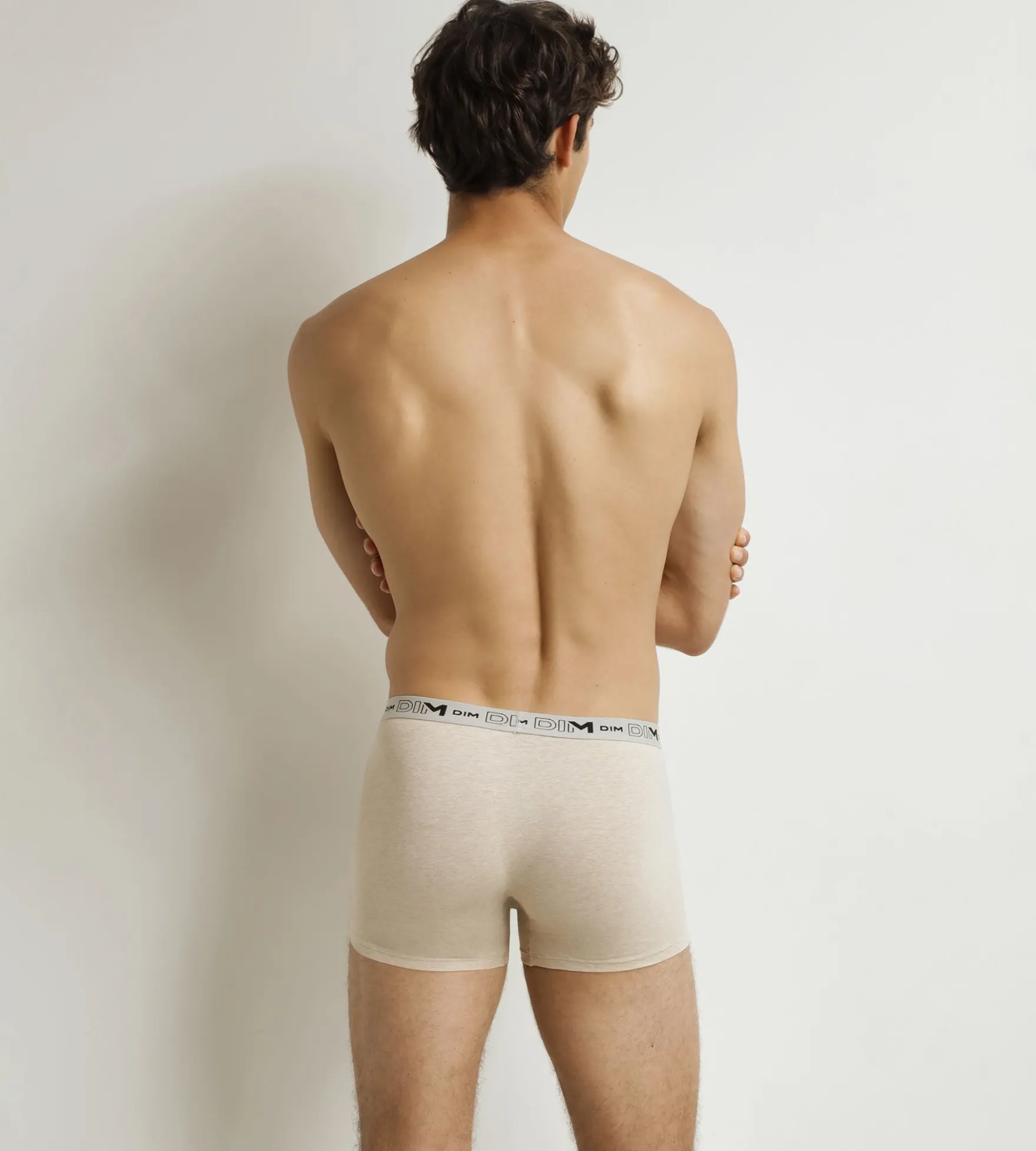 Lot de 3 boxers homme Beige Bleu Kaki Coton Stretch Bio
