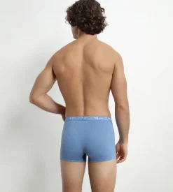 Lot de 3 boxers homme Bleu Riviera Denim Noir Dim Coton Stretch