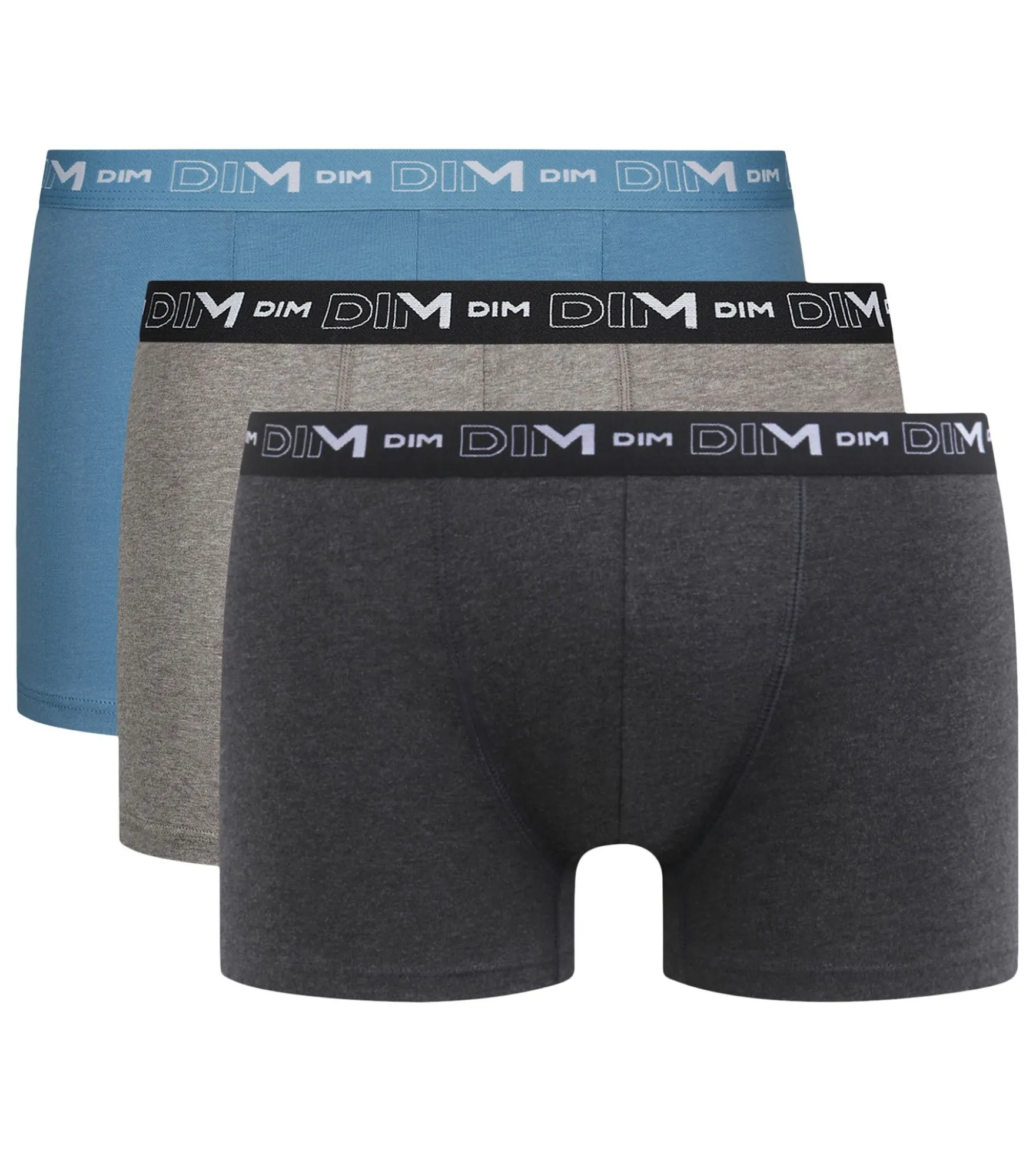 Lot de 3 boxers homme City Chiné Dim Coton Stretch