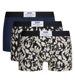 Lot de 3 boxers homme fleurit, camouflage, bleu nuit Vibes Coton