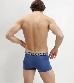 Lot de 2 boxers homme respirants Bleu Acier Blanc 3D Flex Air
