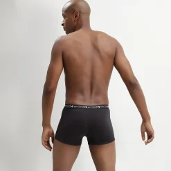 Lot de 3 boxers noir Homme en coton stretch
