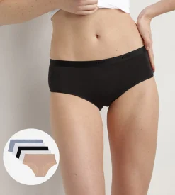 Lot de 5 boxers pour femme en coton stretch Les Pockets Ecodim