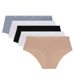 Lot de 5 boxers pour femme en coton stretch Les Pockets Ecodim