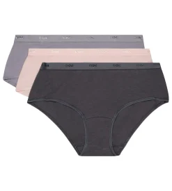 Lot de 3 boxers taupe, rose et gris Les Pockets EcoDIM