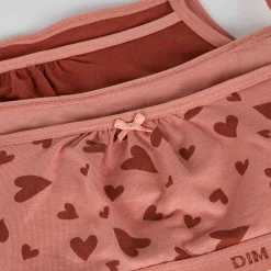 Lot de 2 brassières en coton stretch Sable à motifs coeurs Les Pockets