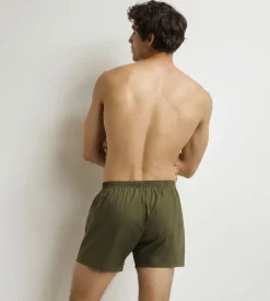 Lot de 2 caleçons homme Beige rayé Vert Coton Stretch