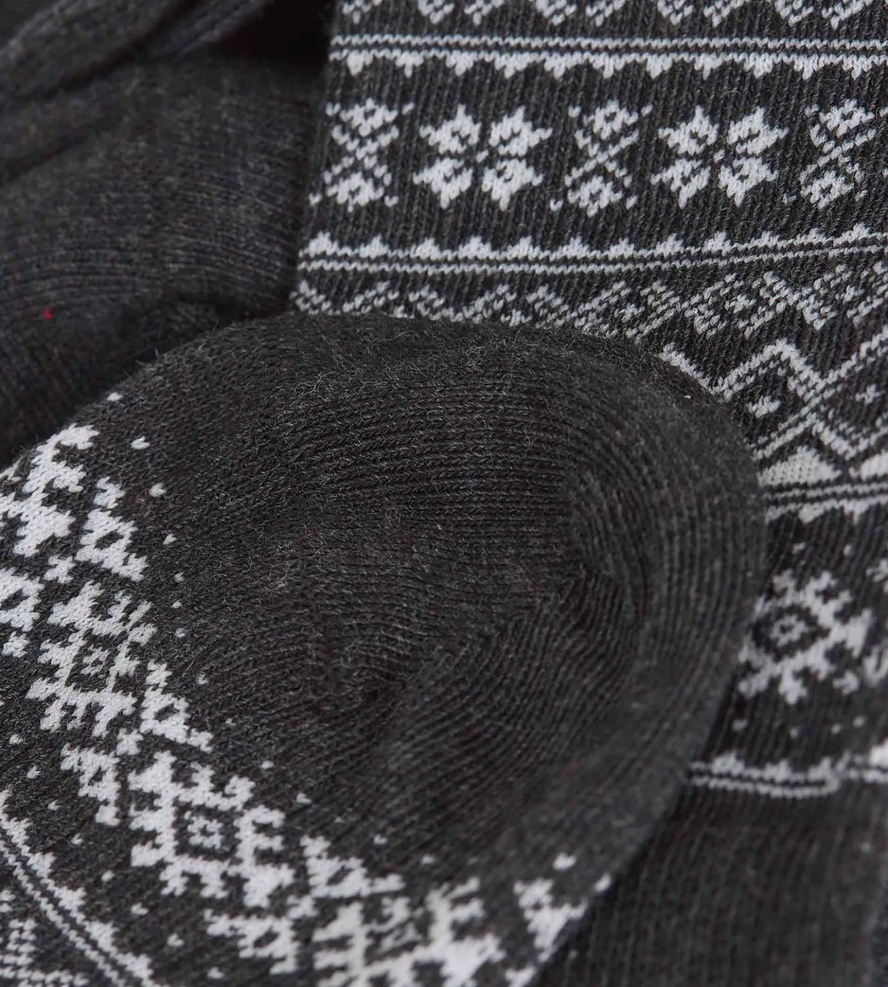 Lot de 2 chaussettes homme anthracite Coton Fancy