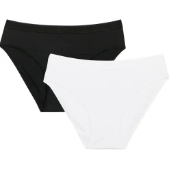 Lot de 2 culottes fille blanches - Pocket Micro