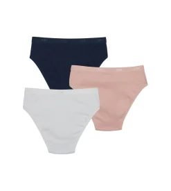 Lot de 3 culottes fille en coton stretch Clochette Bleu Les Pockets