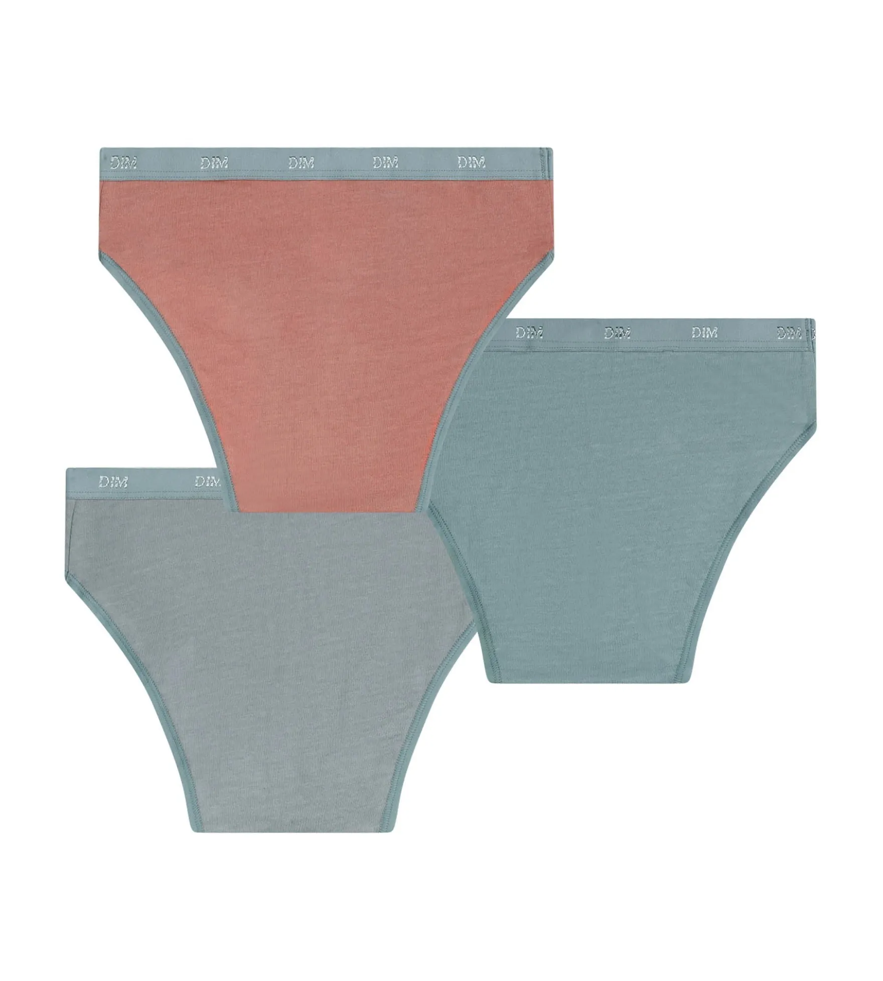 Lot de 3 culottes filles argile Les Pockets Ecodim Kids