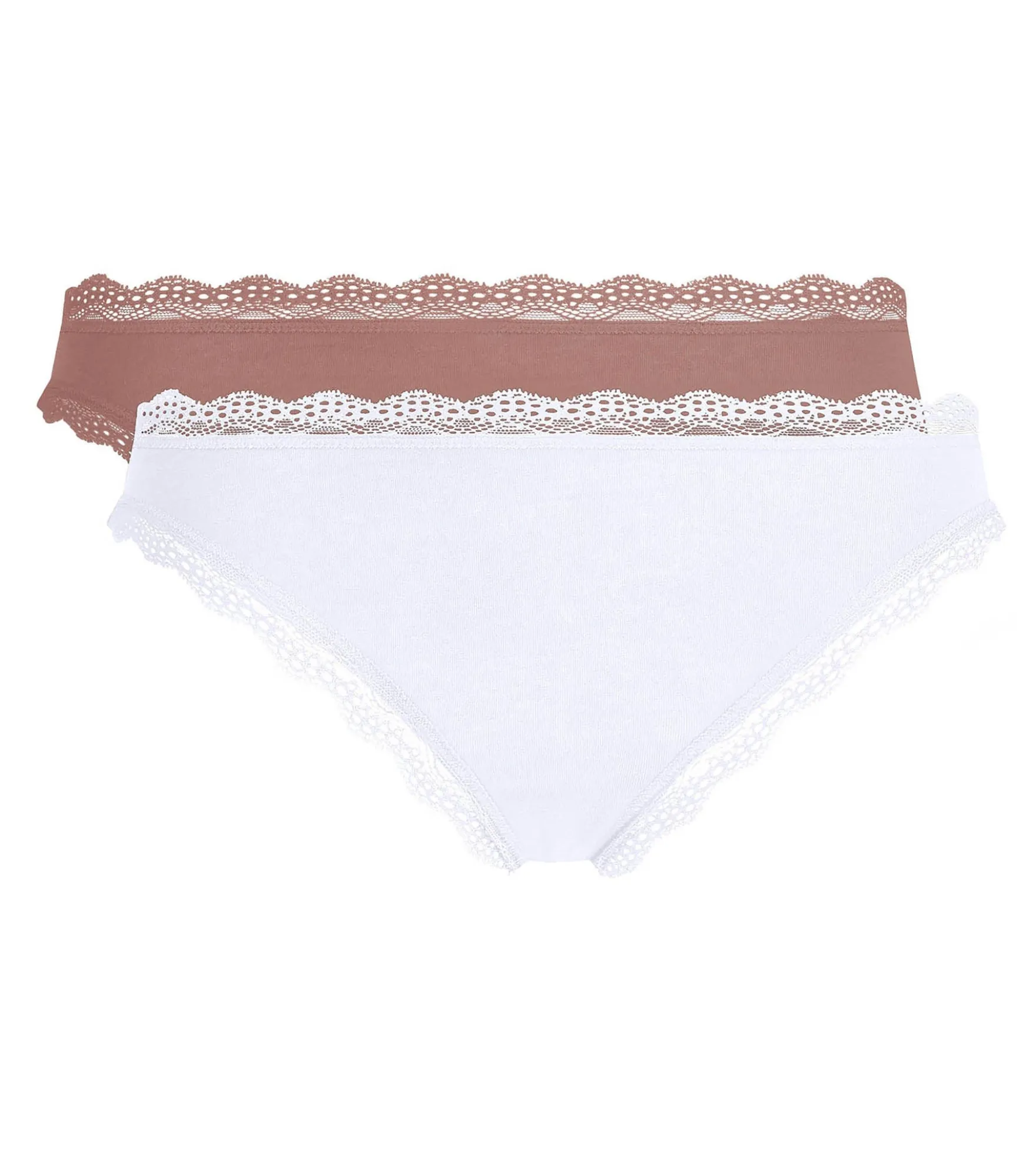 Lot de 2 culottes gris cendre Daily Coton Dentelle