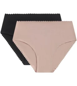 Lot de 2 culottes hautes en coton stretch Chair Noir Body Touch Easy