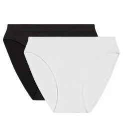 Lot de 2 culottes noir et blanc en microfibre - EcoDIM