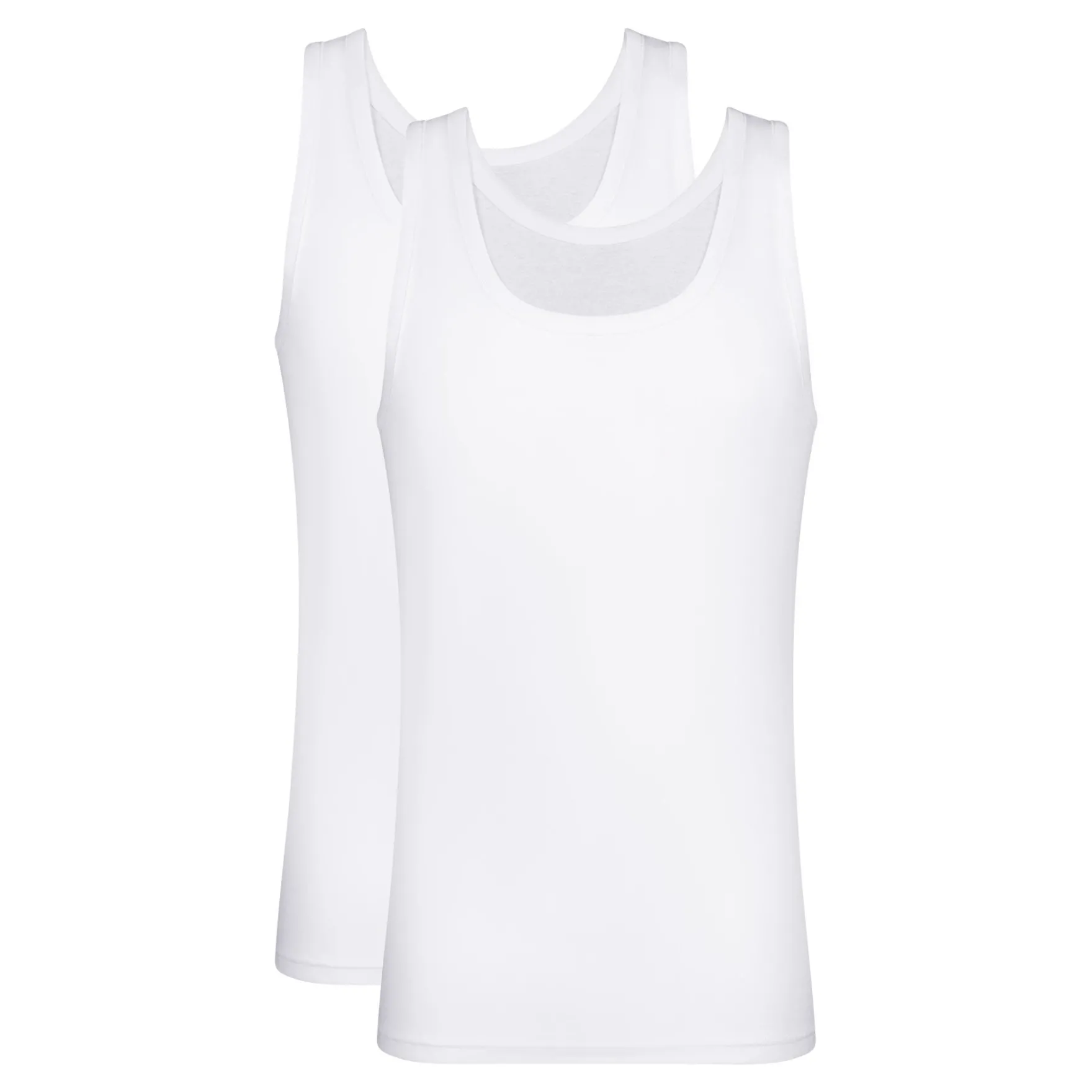 Lot de 2 débardeurs homme en coton Blanc EcoDim