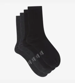 Lot de 2 paires anthracites et noires Femme