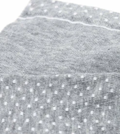 Lot de 2 paires de chaussettes femme en coton bio à pois Gris Dim Good