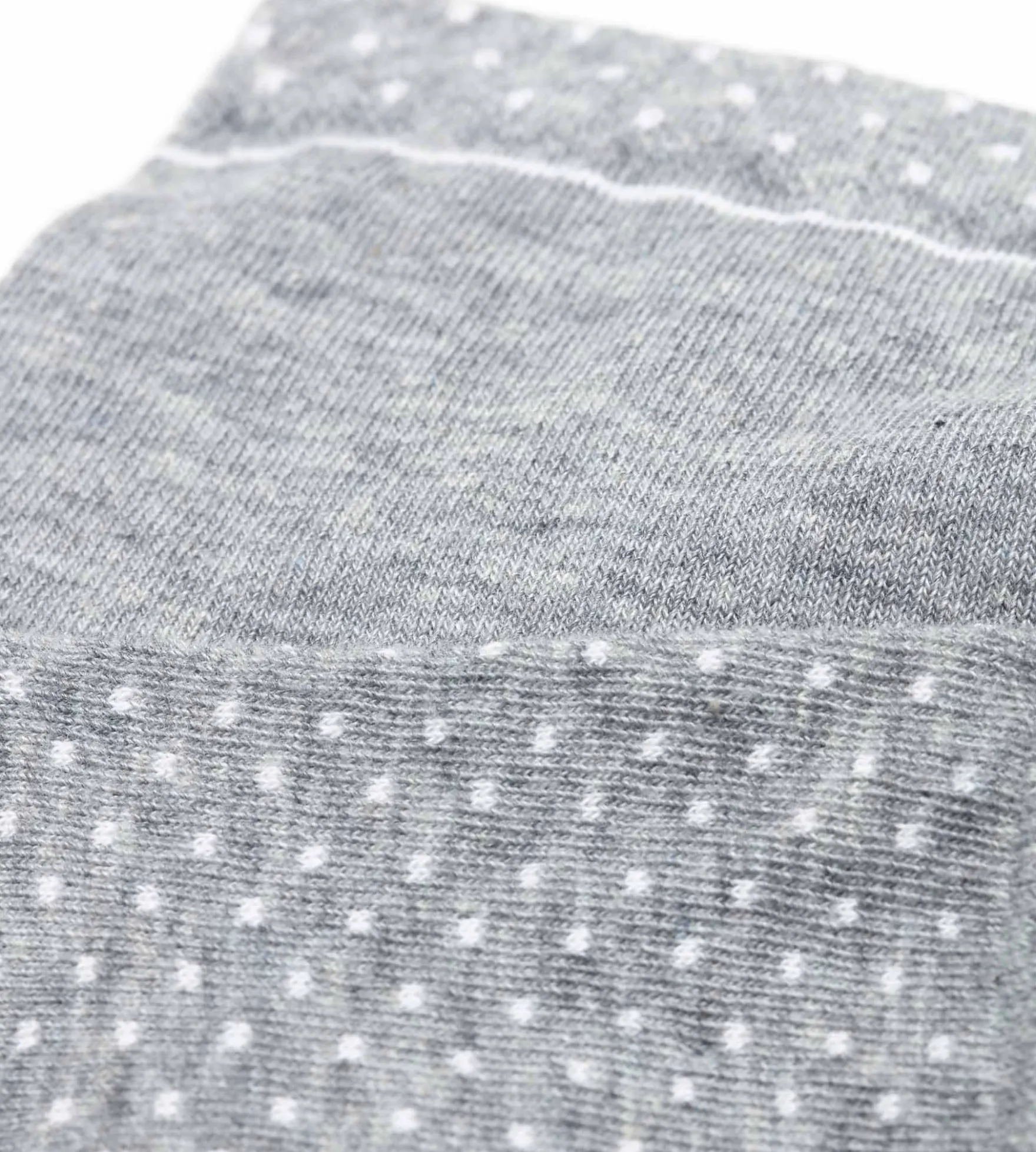 Lot de 2 paires de chaussettes femme en coton bio à pois Gris Dim Good
