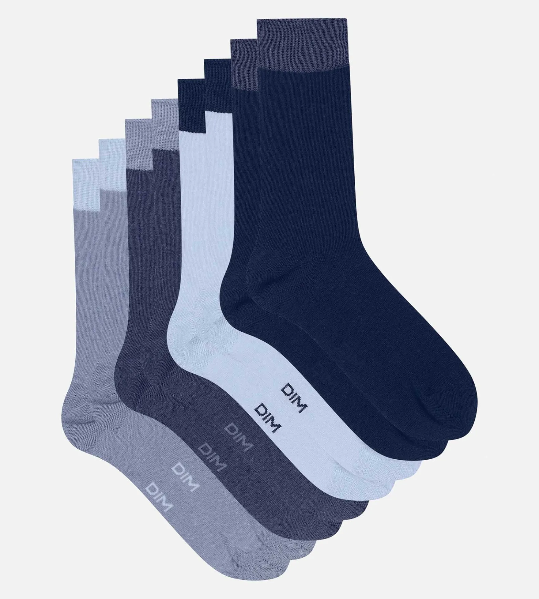 Lot de 4 paires de chaussettes homme Bleu EcoDim Mode