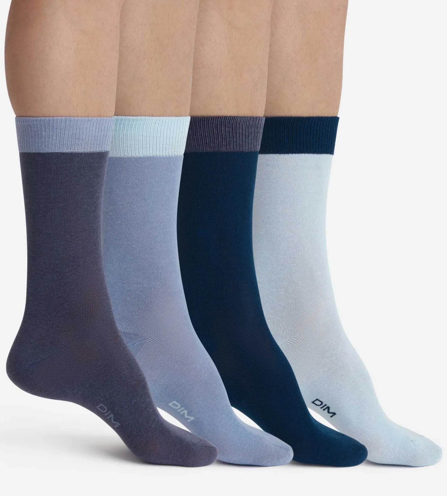 Lot de 4 paires de chaussettes homme Bleu EcoDim Mode