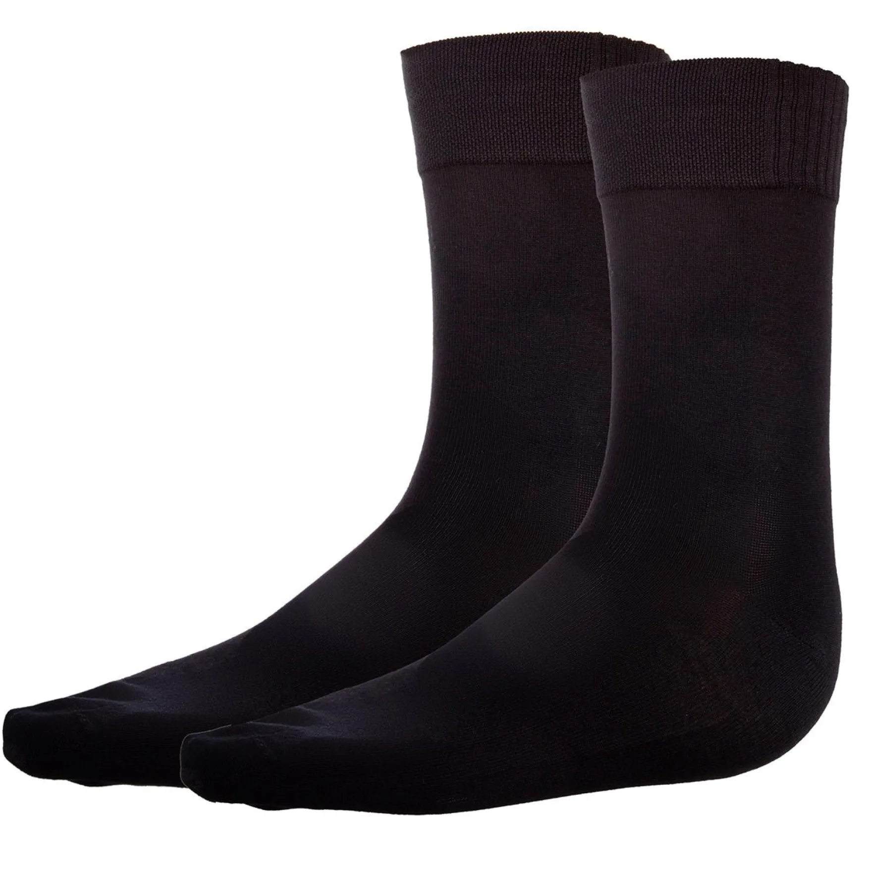 Lot de 2 paires de chaussettes homme Noir Dim Bambou