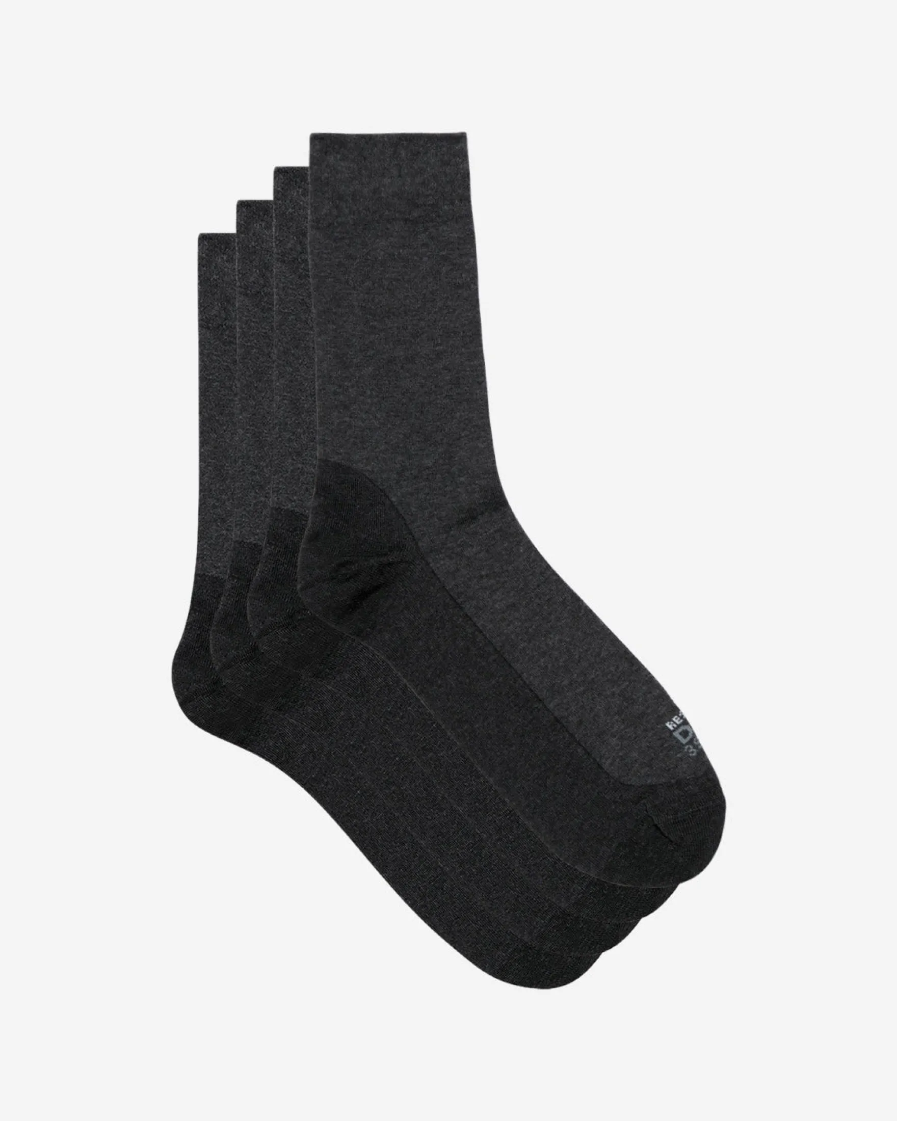 Lot de 2 paires de chaussettes homme Anthracite Chiné Ultra Resist