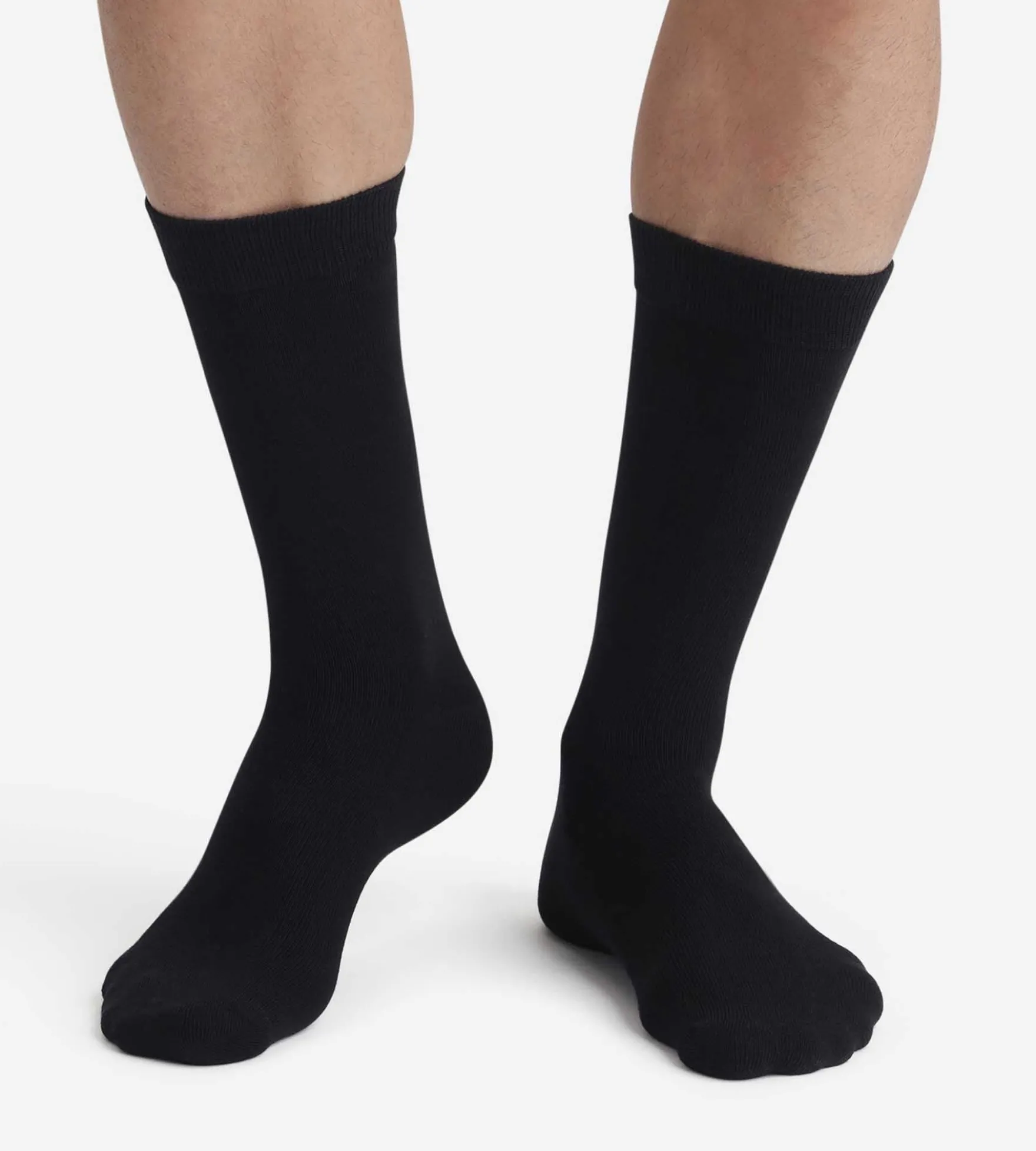 Lot de 2 paires de chaussettes noires homme Thermo