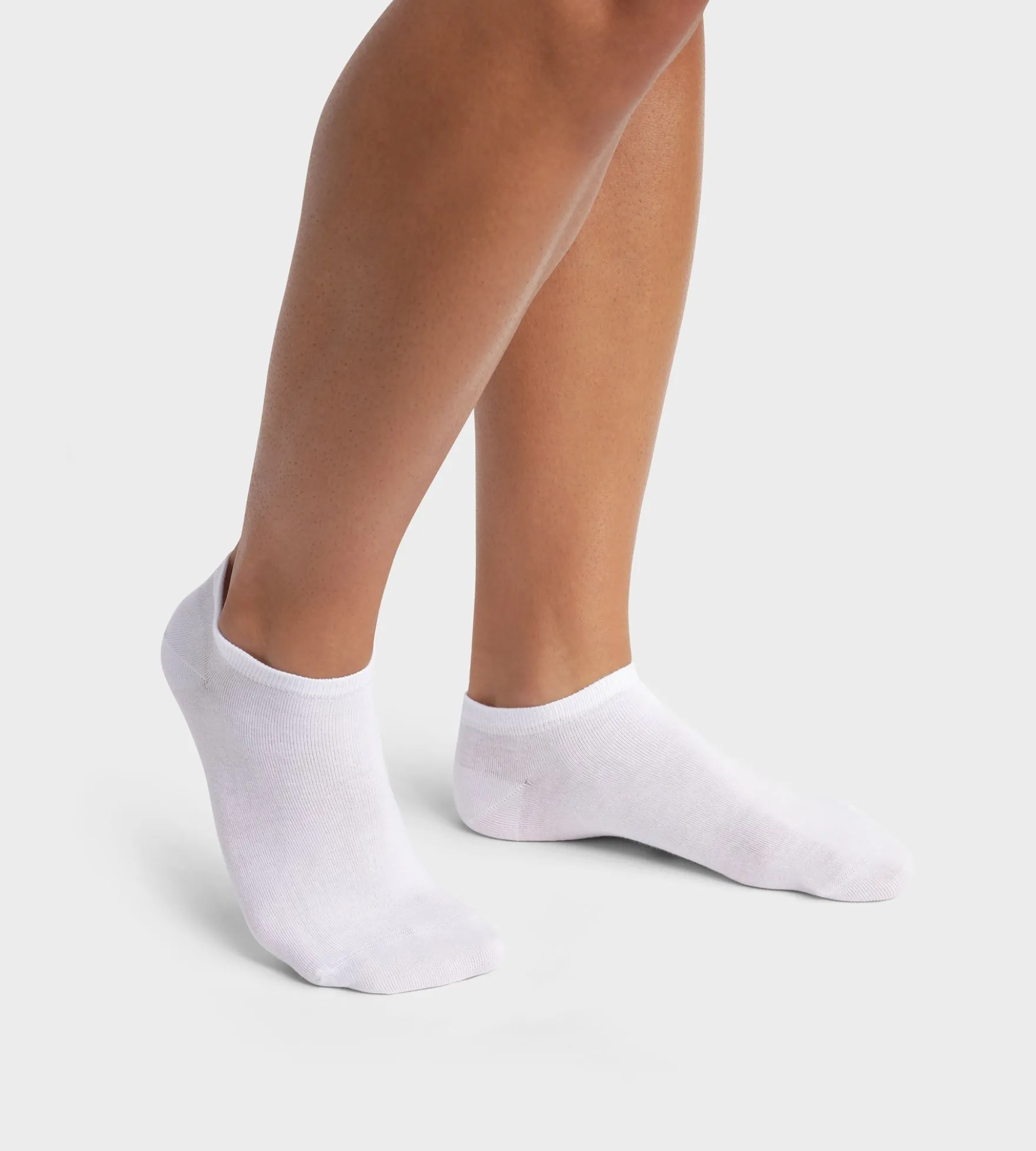 Lot de 2 paires de socquettes homme en coton bio Blanc Dim Good
