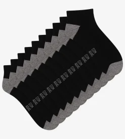 Lot de 5 paires de socquettes homme en coton Noir EcoDim Sport