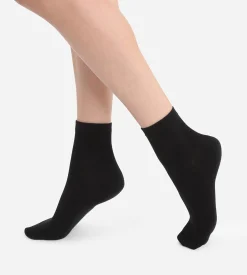 Lot de 2 paires de socquettes noires Femme