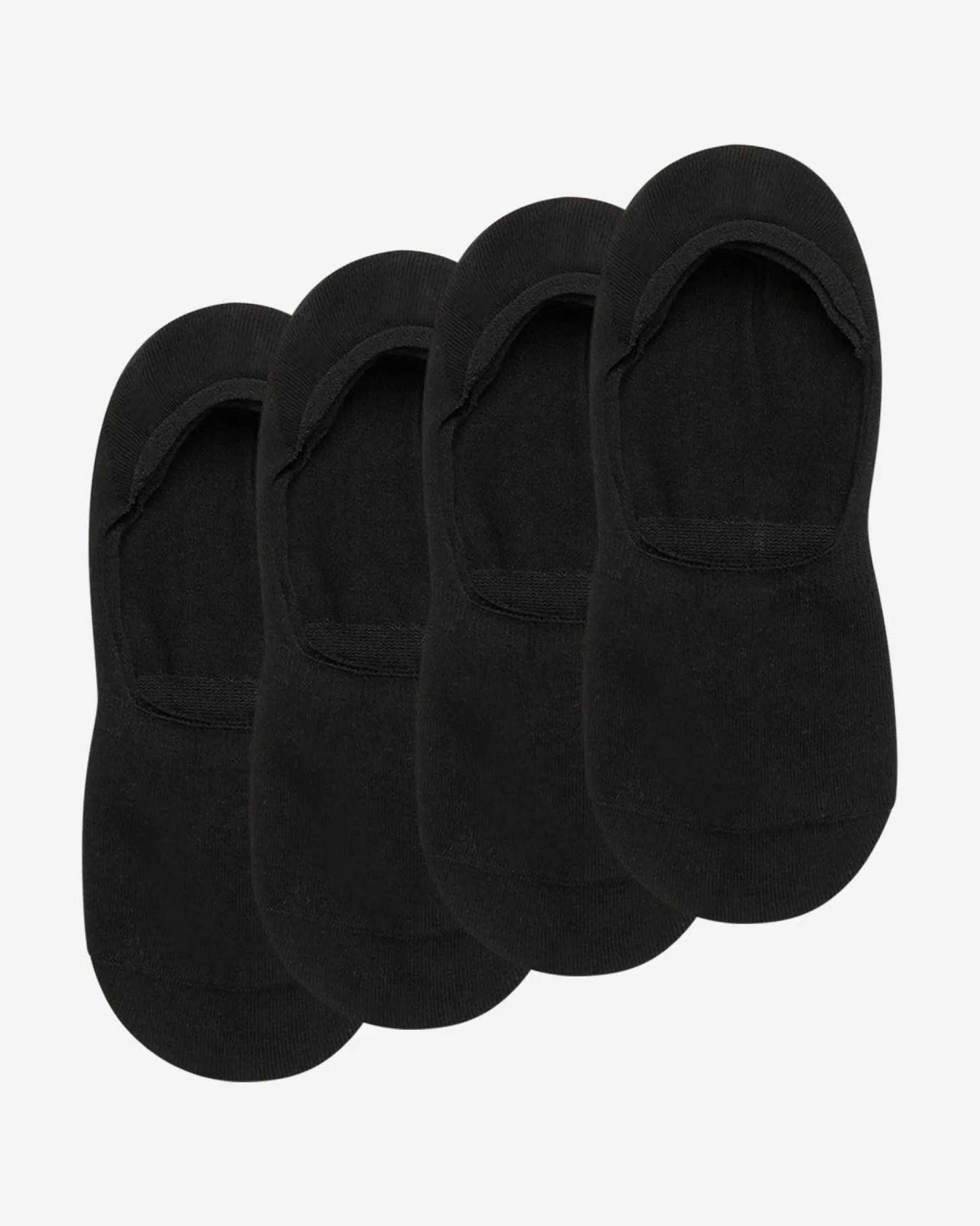 Lot de 2 protège-pieds noirs en coton Homme