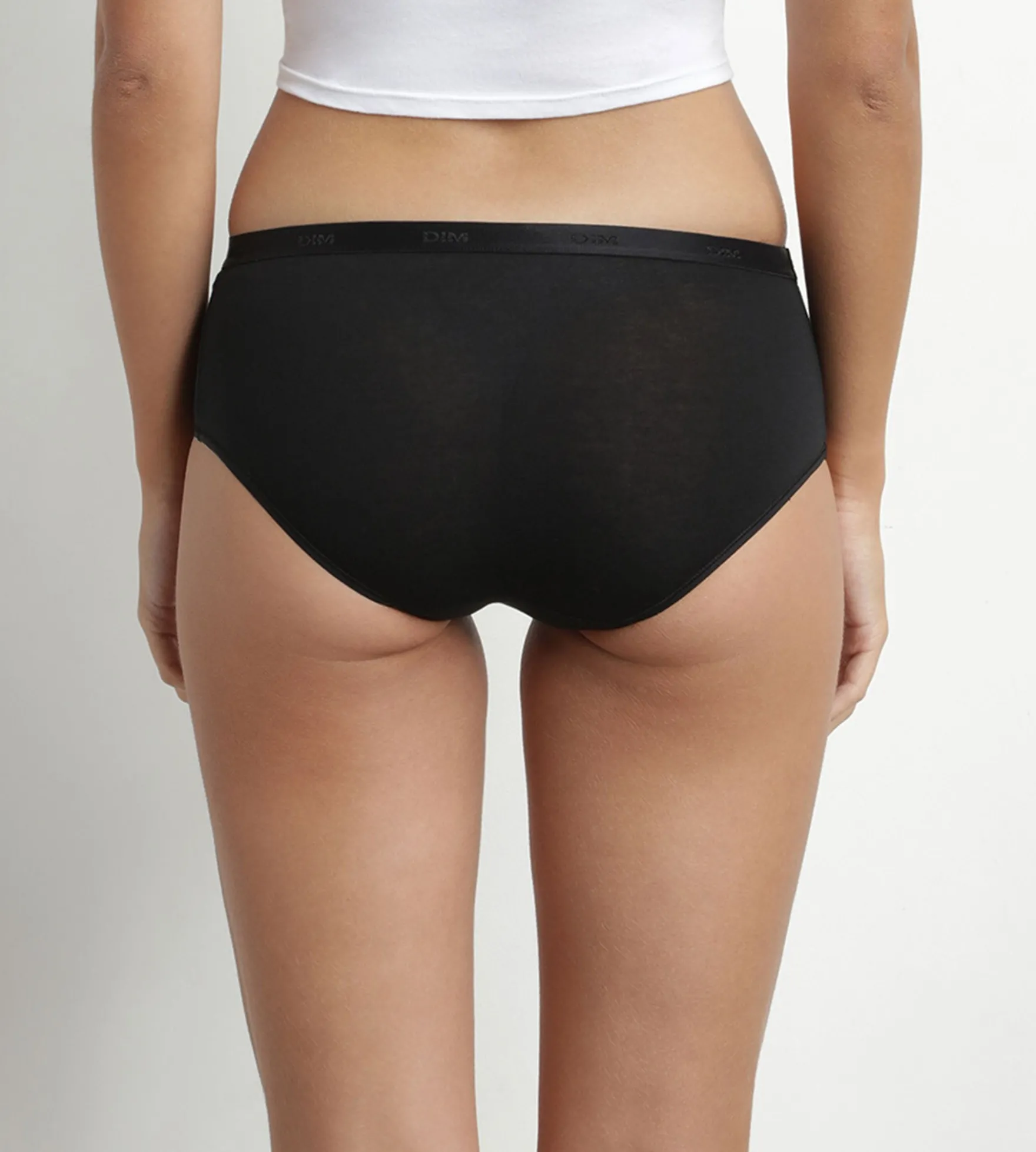 Lot de 5 shorties femme en coton Noir Nude Blanc Les Pockets Ecodim