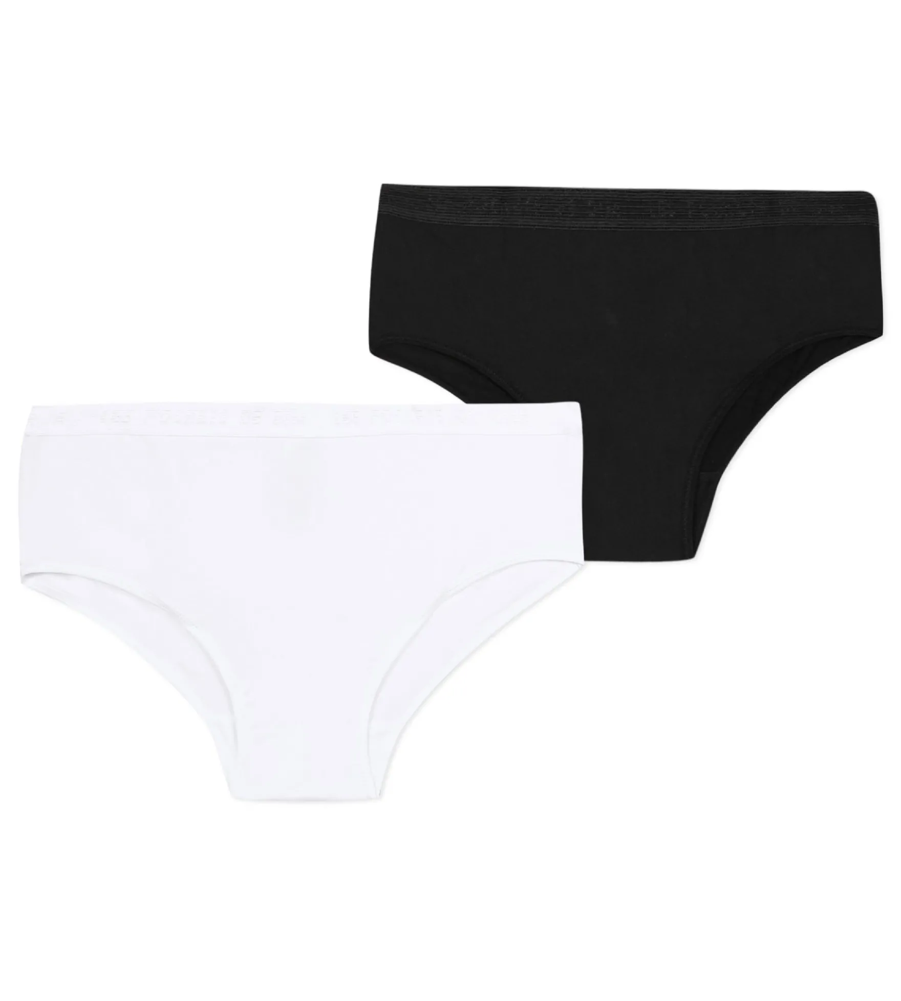 Lot de 2 shorties fille blancs - Pocket Micro