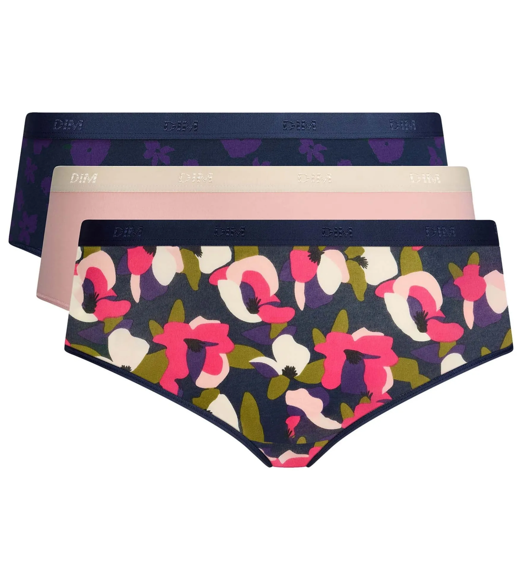Lot de 3 shortys floral chic Les Pockets Coton