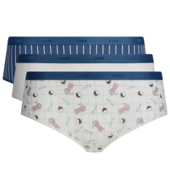 Lot de 3 shortys matin doux Les Pockets Coton